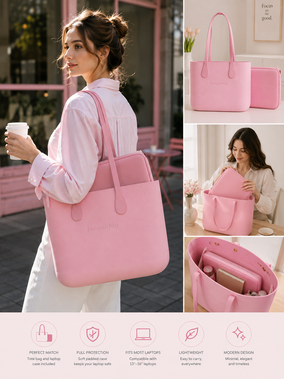 Grand cabas CANDY avec pochette Fungoofun – vue produit 9