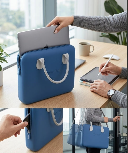 Le SUNNY - housse PC portable Fungoofun, mise en situation lifestyle