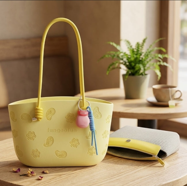 Le BOXY - sac panier kawaii Fungoofun, mise en situation lifestyle