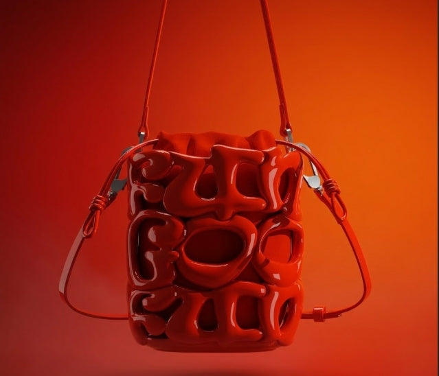 Le ALPHA - sac bucket vernis Fungoofun, mise en situation lifestyle
