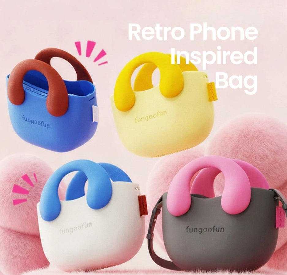 Le DUCKY mini sac cabas rond Fungoofun - présentation des 4 coloris
