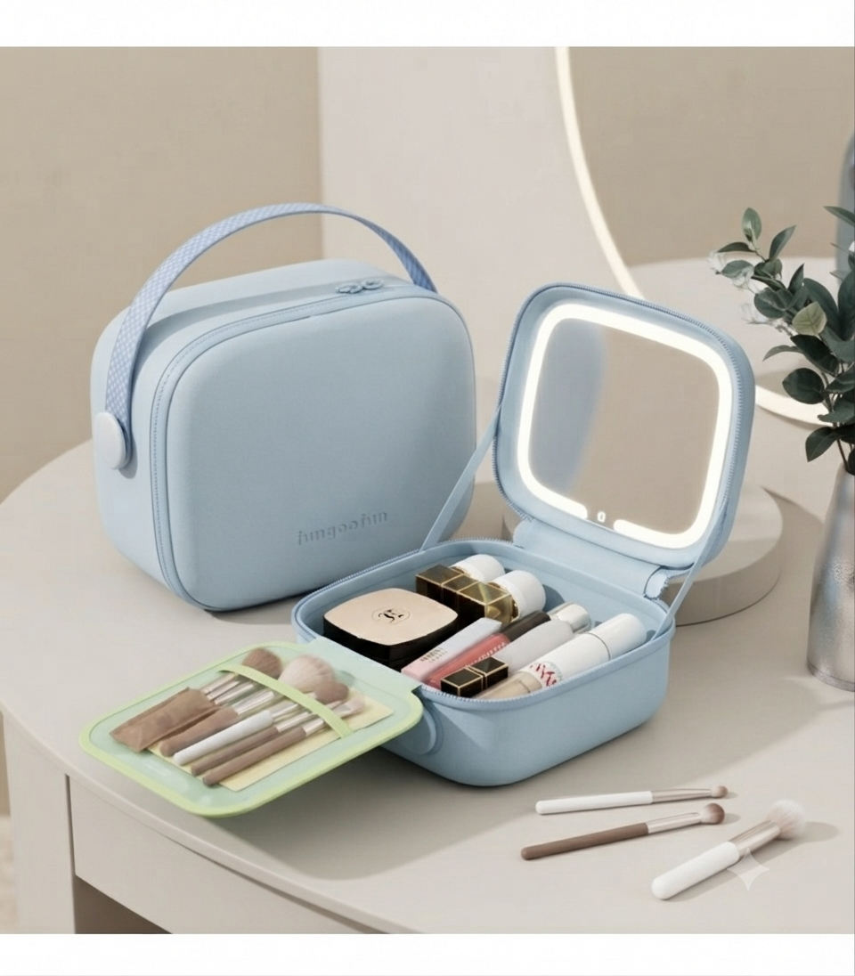 Vanity GLOWY avec miroir LED Fungoofun – vue détaillée 2