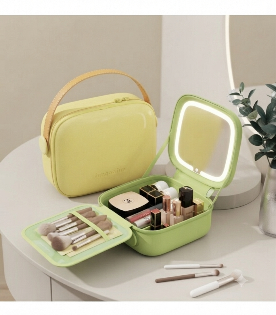 Vanity GLOWY avec miroir LED Fungoofun – vue détaillée 1