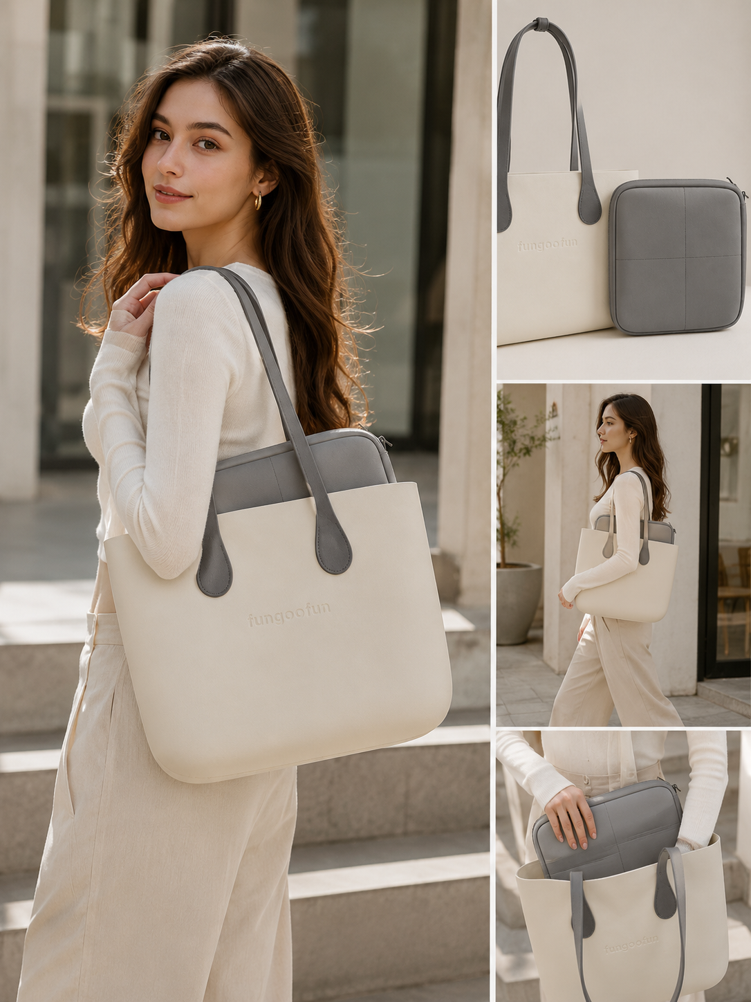 Grand cabas CANDY avec pochette Fungoofun – vue produit 4