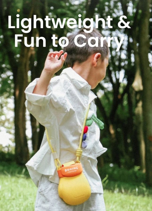 Le PUNCHY Mini sac gant de boxe Fungoofun coloris Jaune - vue détaillée