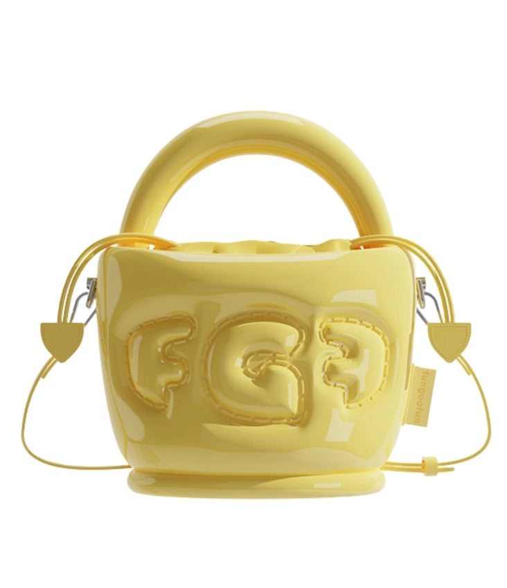 Le CHERRY - sac vernis Fungoofun, coloris jaune