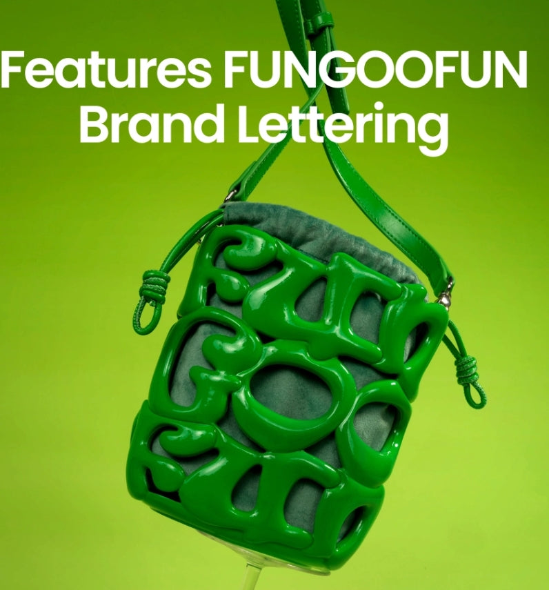Le ALPHA - sac bucket vernis Fungoofun, coloris vert